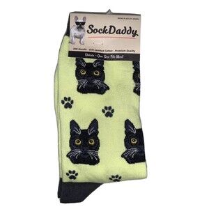 Black Cat Socks Unisex Sock Daddy By E&S Pets Halloween